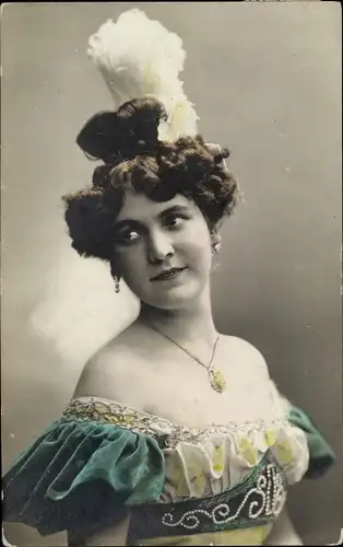 Foto Ak Portrait einer Frau