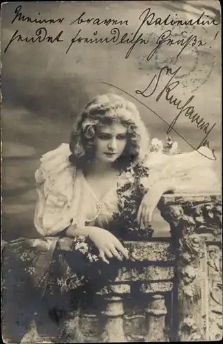 Foto Ak Portrait einer Frau