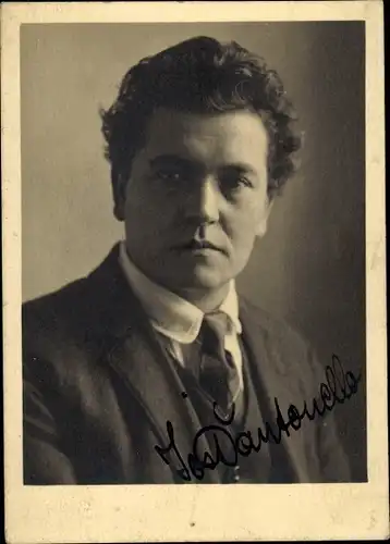 Foto Portrait von einem Mann, Dantonello, Autogramm