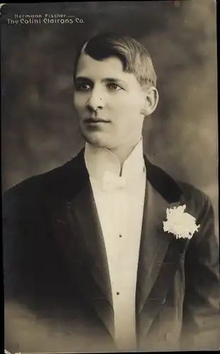 Ak Hermann Fischer, The Colini Clairons Co., Portrait