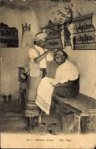Ak Arabischer Barbier, Rasur, Maghreb