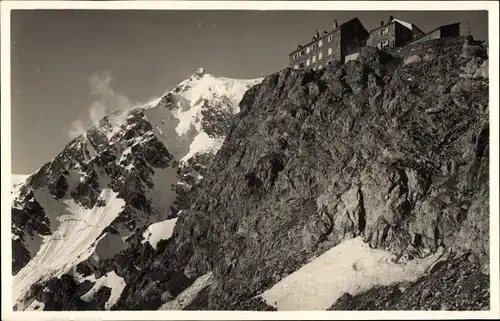 Ak Ortler Ortles Südtirol, Rifugio Payer con Ortler