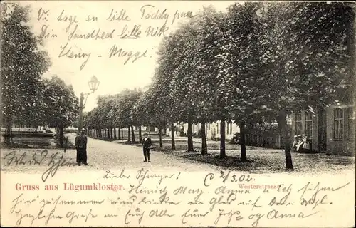 Ak Lügumkloster Dänemark, Westerstraße