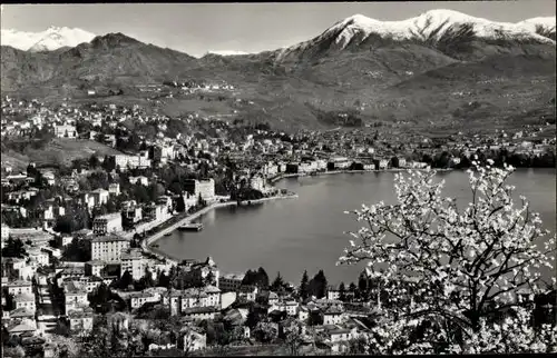 Ak Lugano Kanton Tessin Schweiz, Panorama