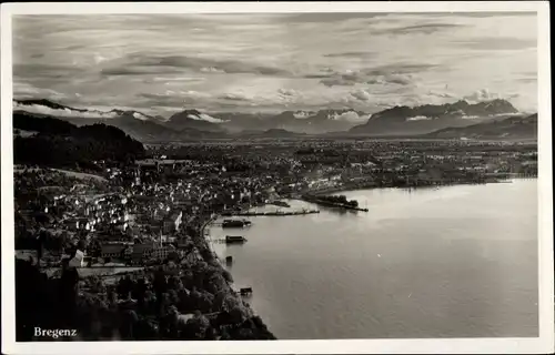Ak Bregenz am Bodensee Vorarlberg, Gesamtansicht