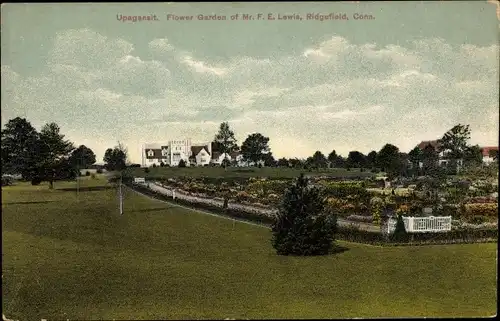 Ak Upagansit Ridgefield Connecticut USA, Flower Garden of Mr. F. E. Lewis