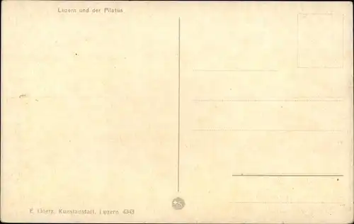 Ak Kanton Luzern Schweiz, Panorama mit Pilatus