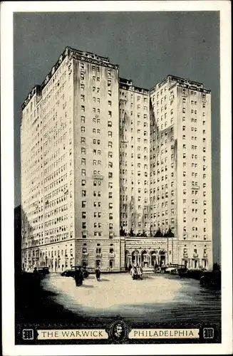 Ak Philadelphia Pennsylvania USA, The Warwick