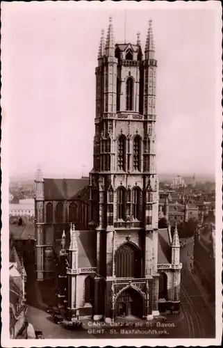 Ak Gand Gent Ostflandern, St. Bavon Kathedrale
