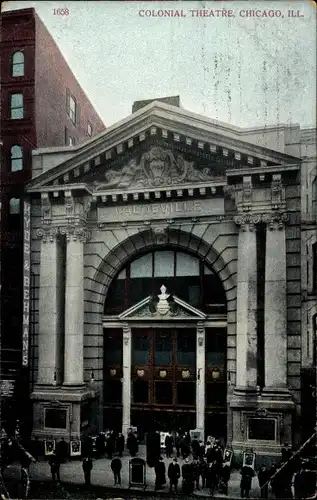 Ak Chicago Illinois USA, Kolonialtheater