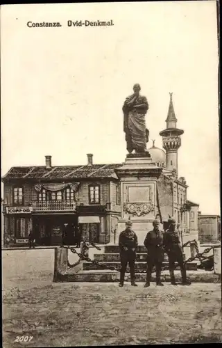 Ak Constanța Konstanza Rumänien, Ovid Denkmal