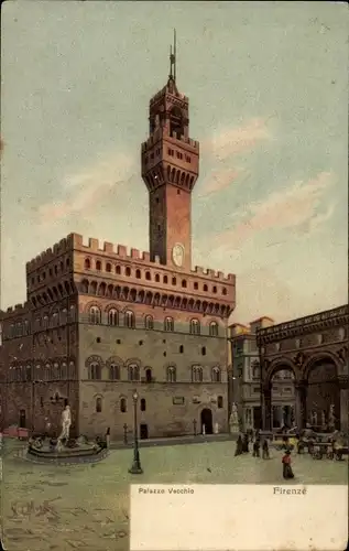 Künstler Ak Firenze Florenz Toscana, Palazzo Vecchio