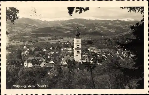 Ak Wolfsberg in Kärnten, Gesamtansicht, Savalpe