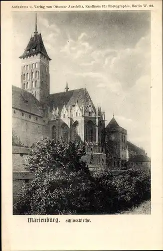 Ak Marienburg Malbork Westpreußen, Schlosskirche