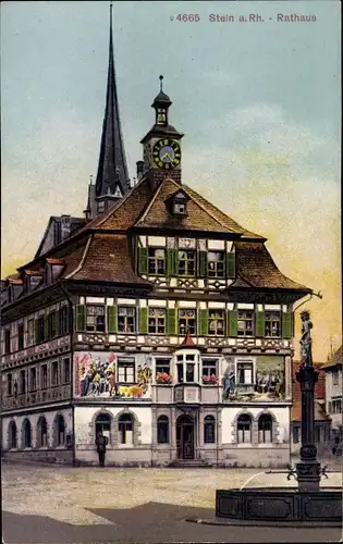 Ak Stein am Rhein Kanton Schaffhausen, Rathaus