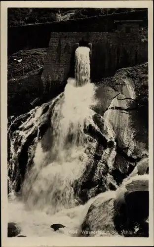 Ak Göschenen Kanton Uri, Schöllenen, Wasserfall