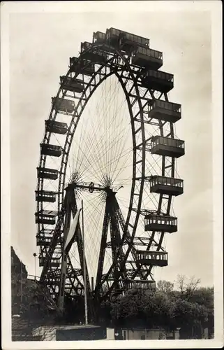 Ak Wien 2. Leopoldstadt, Prater, Riesenrad