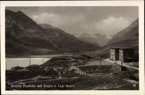 Ak Poschiavo Kanton Graubünden, Berninapass, Passo del Bernina, Hospiz