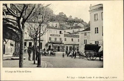 Ak Sintra Cintra Portugal, Straßenpartie