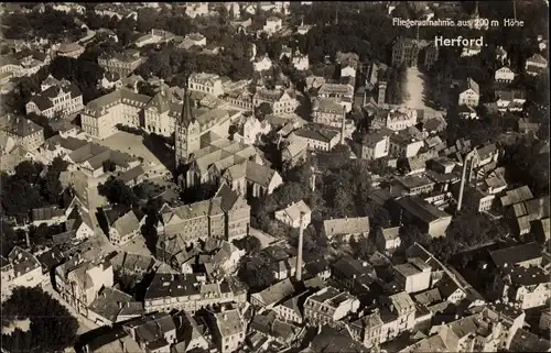Ak Herford in Westfalen, Fliegeraufnahme