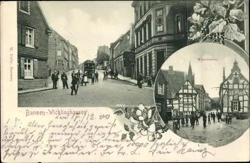 Ak Wichlinghausen Oberbarmen Wuppertal, Weststraße