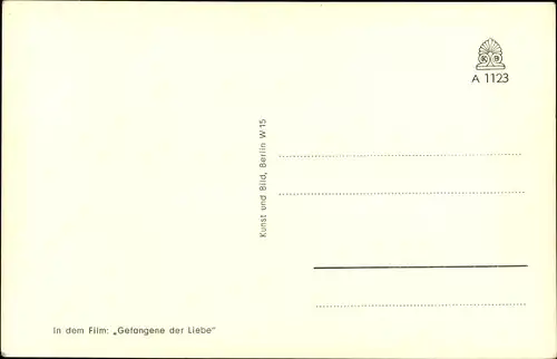 Ak Schauspieler Paul Esser, Portrait, Herzog Film, Gefangene der Liebe, Autogramm