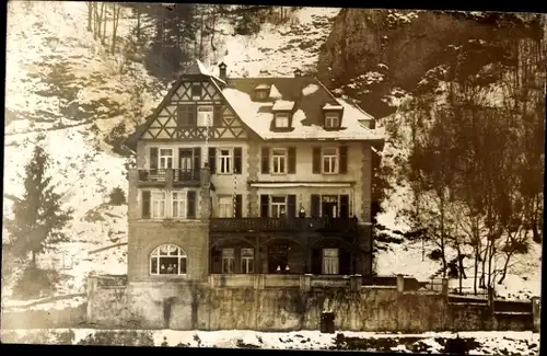 Ak Rupprechtstegen Hartenstein an der Pegnitz Mittelfranken, Villa, Winter