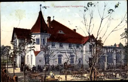 Ak Gera in Thüringen, Etablissement Forstgarten