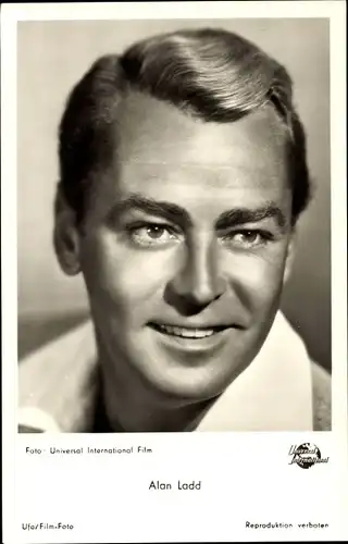 Ak Schauspieler Alan Ladd, Portrait