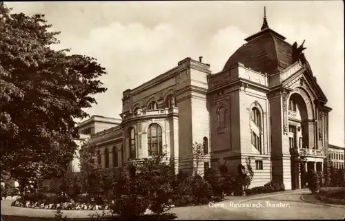 Ak Gera Thüringen, Reussisches Theater