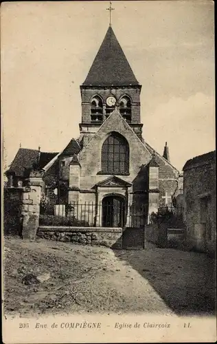 Ak Compiègne Oise, Eglise de Clairvoix