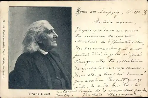 Ak Komponist Franz Liszt, Portrait