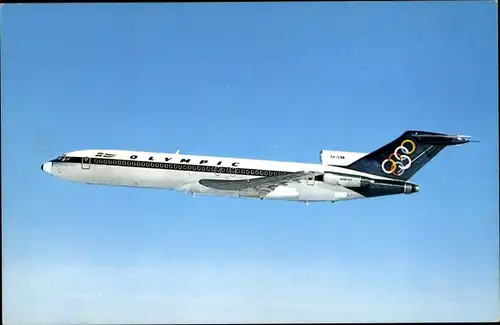 Ak Griechisches Passagierflugzeug, Olympic Airways, Boeing 727 200