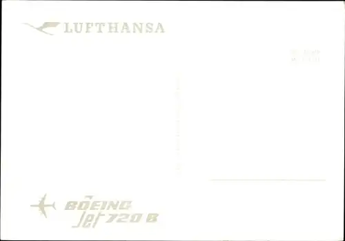 Ak Deutsches Passagierflugzeug, Lufthansa Boeing Jet 720 B, D-ABOH