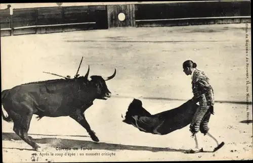 Ak Corrida de Toros, Nach dem Schwerthieb, Ein kritischer Moment