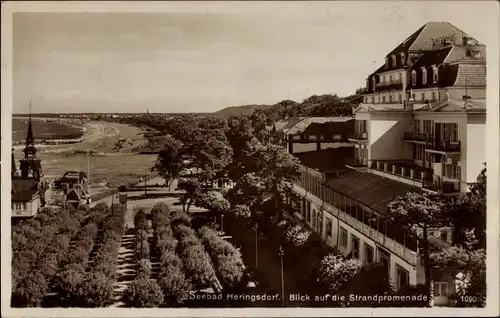 Ak Ostseebad Heringsdorf auf Usedom, Strandpromenade