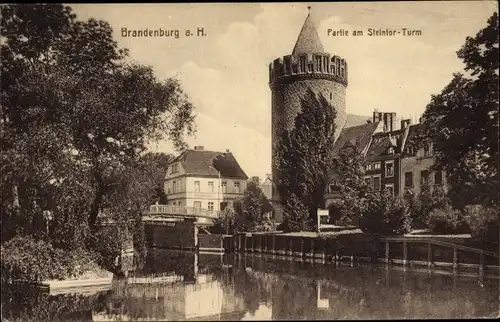 Ak Brandenburg an der Havel, Steintor-Turm