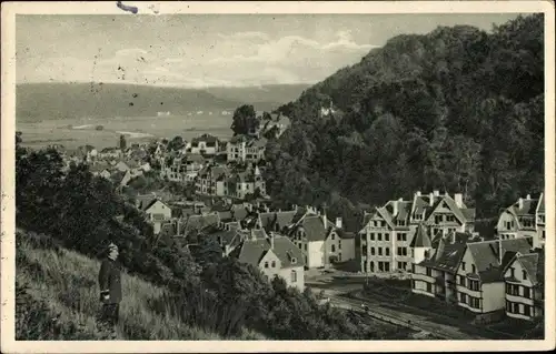 Ak Saarbrücken im Saarland, Feldmannstraße, Mann in Uniform, Pickelhaube