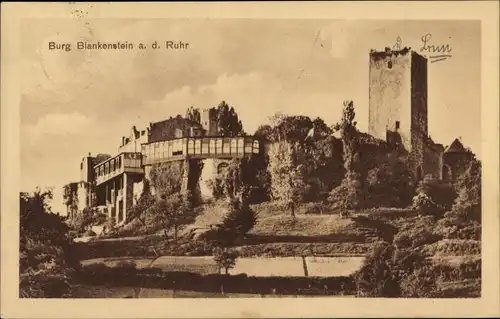 Ak Blankenstein an der Ruhr Hattingen, Burg Blankenstein