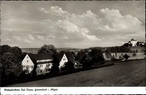 Ak Bad Grönenbach im Allgäu, Kneippkurheim Bad Clevers, Panorama