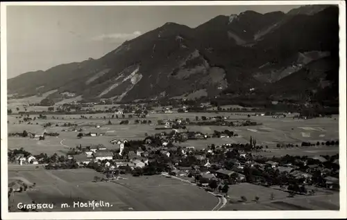 Ak Grassau in Oberbayern, Hochfelln, Panorama