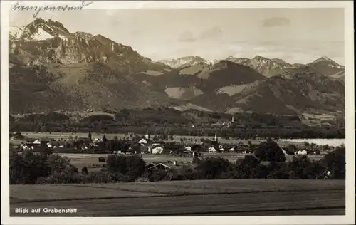 Ak Grabenstätt in Oberbayern, Panorama