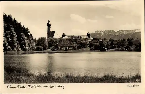 Ak Högelwörth Höglwörth Anger im Rupertiwinkel Oberbayern, ehemaliges Kloster