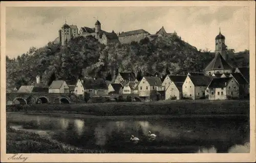 Ak Harburg an der Wörnitz Schwaben, Teilansicht