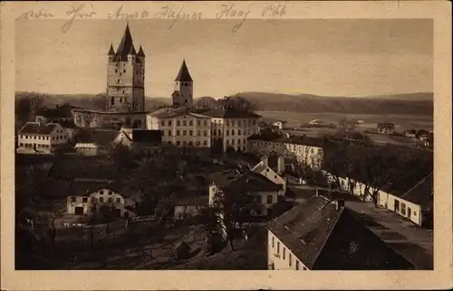 Ak Haag in Oberbayern, Kirchenplatz, Panorama