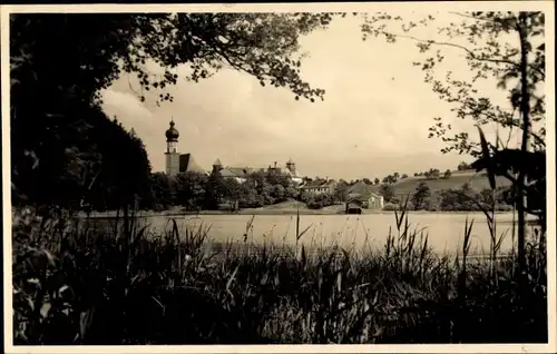 Ak Högelwörth Höglwörth Anger im Rupertiwinkel Oberbayern, Panorama