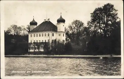 Ak Ammerland Münsing am Starnberger See Oberbayern, Teilansicht