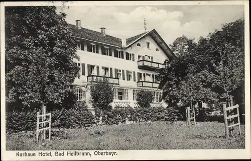 Ak Bad Heilbrunn in Oberbayern, Kurhaus Hotel