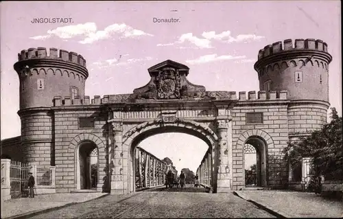 Ak Ingolstadt an der Donau, Donautor