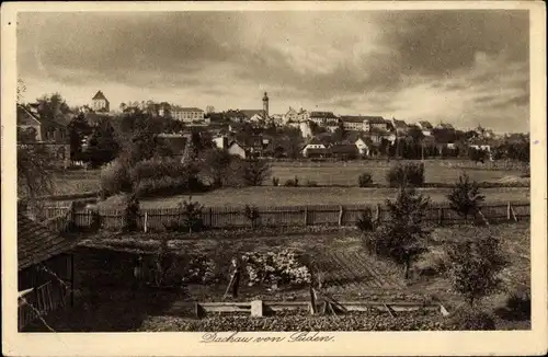 Ak Dachau in Oberbayern, Blick von Süden, Teilansicht